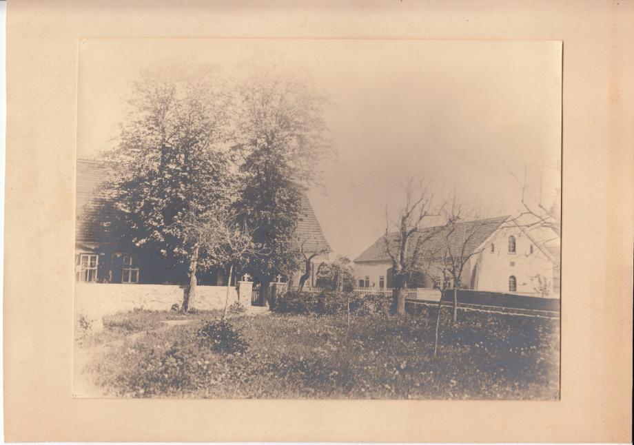 Das alte Pfarrhaus in Fahrland, vor 1884
