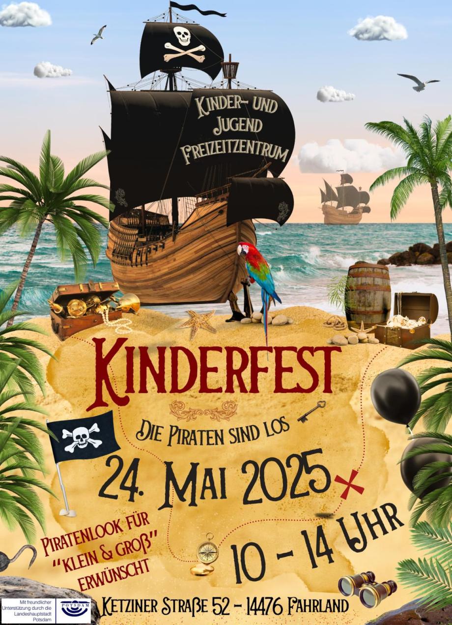 die Einladung zum Piratenfest