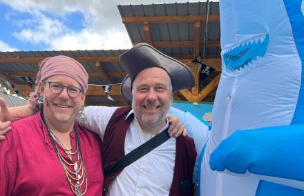 viele verkleideten sich als Piraten