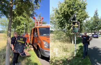1. Aufbau Radarmessgerät in Fahrland